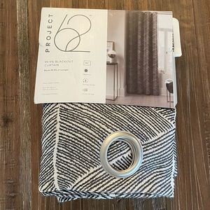 Target Grey and Cream Curtain Panel - NWT